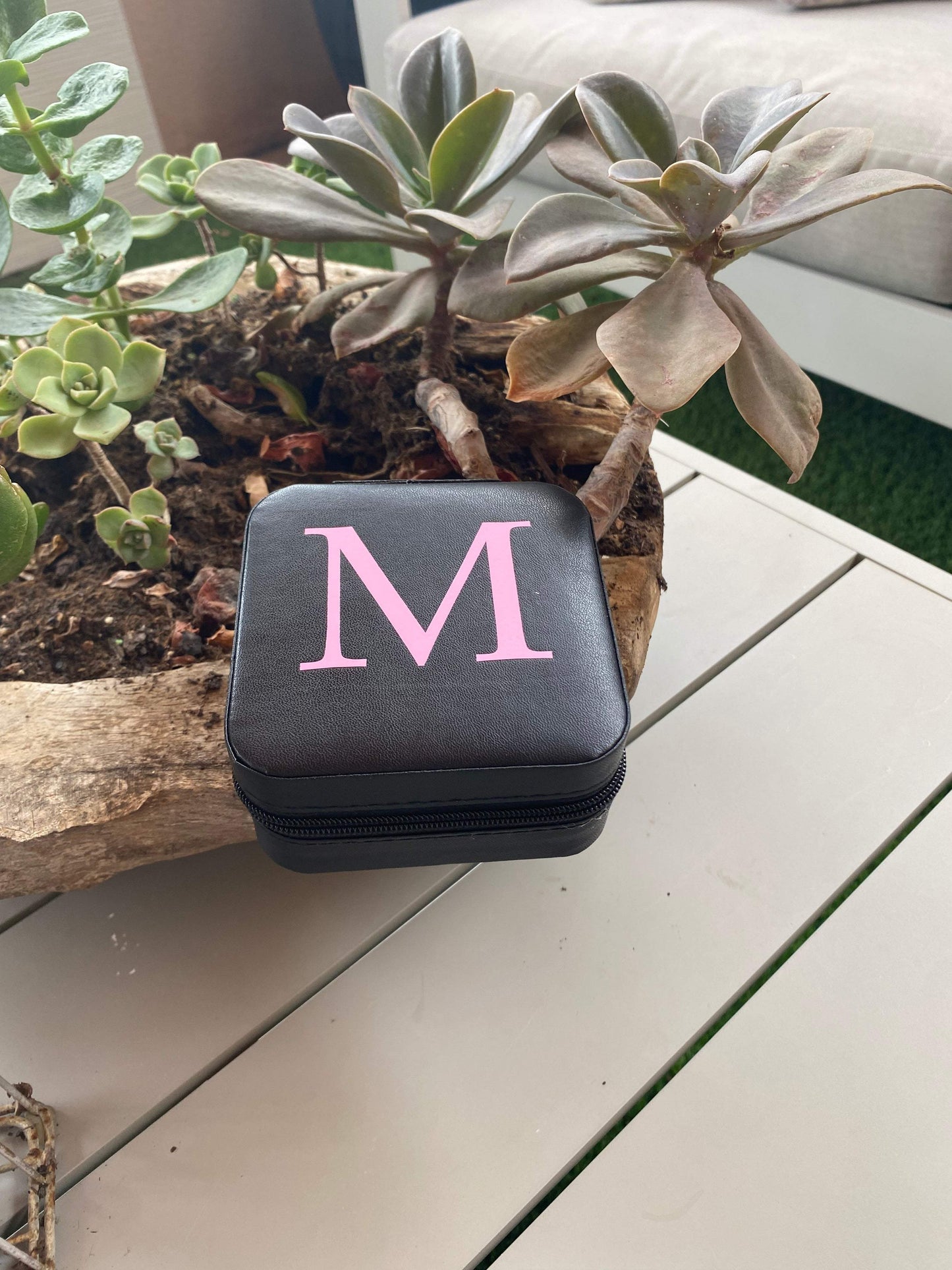 JOYERO DE VIAJE PERSONALIZADO ROSA - REGALA AMOR