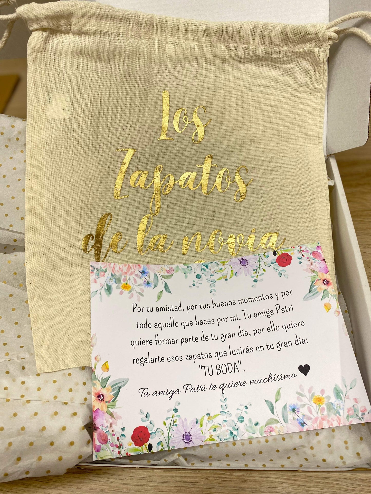 Bolsa Zapatos de la novia - REGALA AMOR