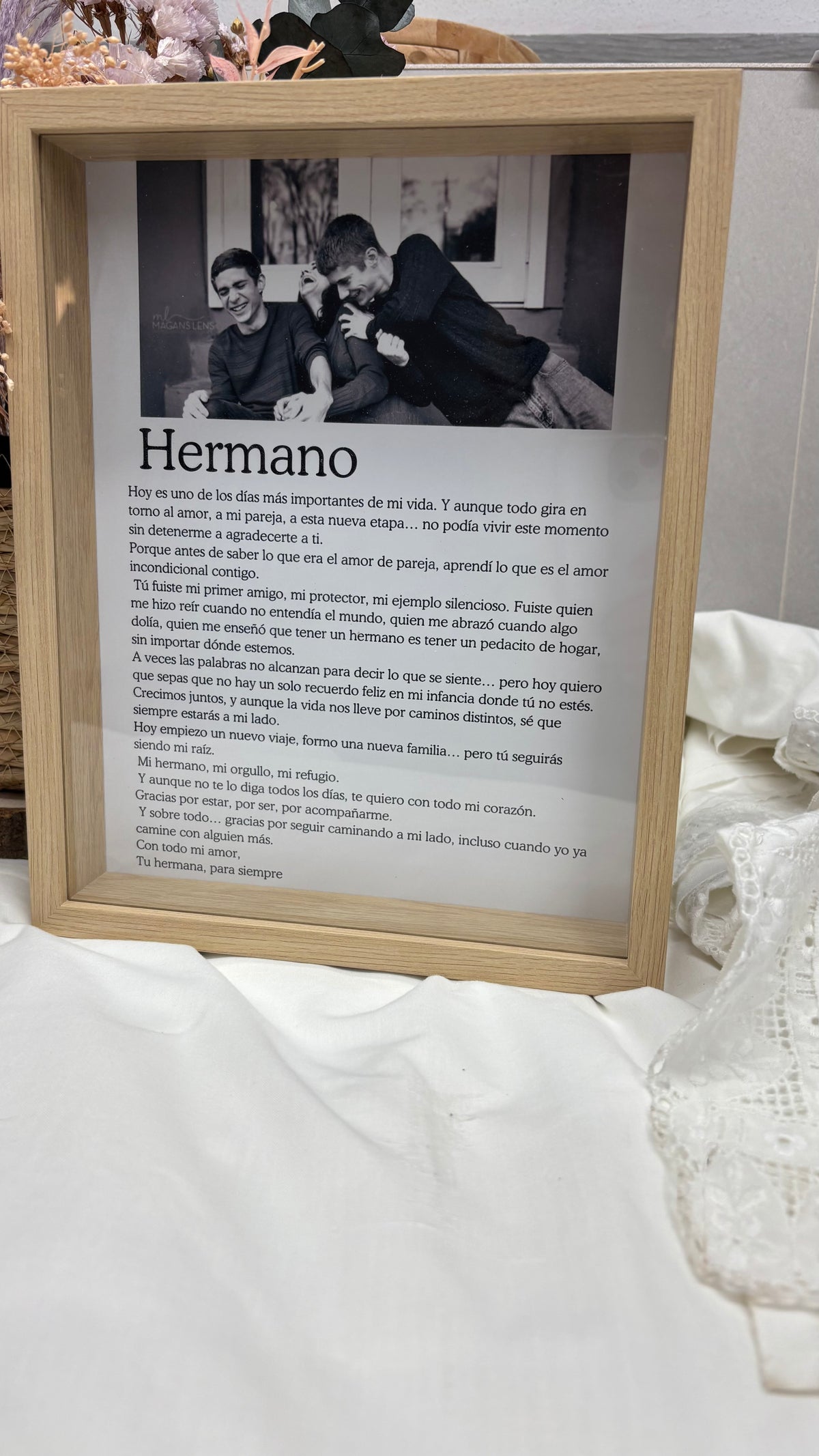 Cuadro hermano personalizado