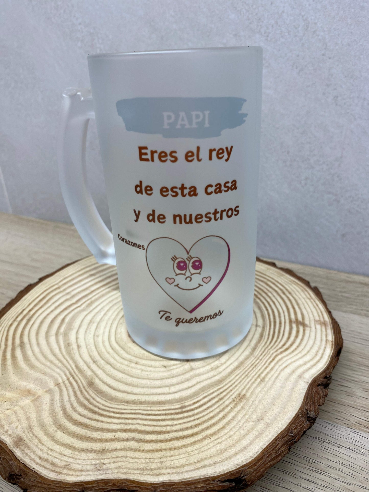 Jarra de cerveza personalizada día del padre - REGALA AMOR