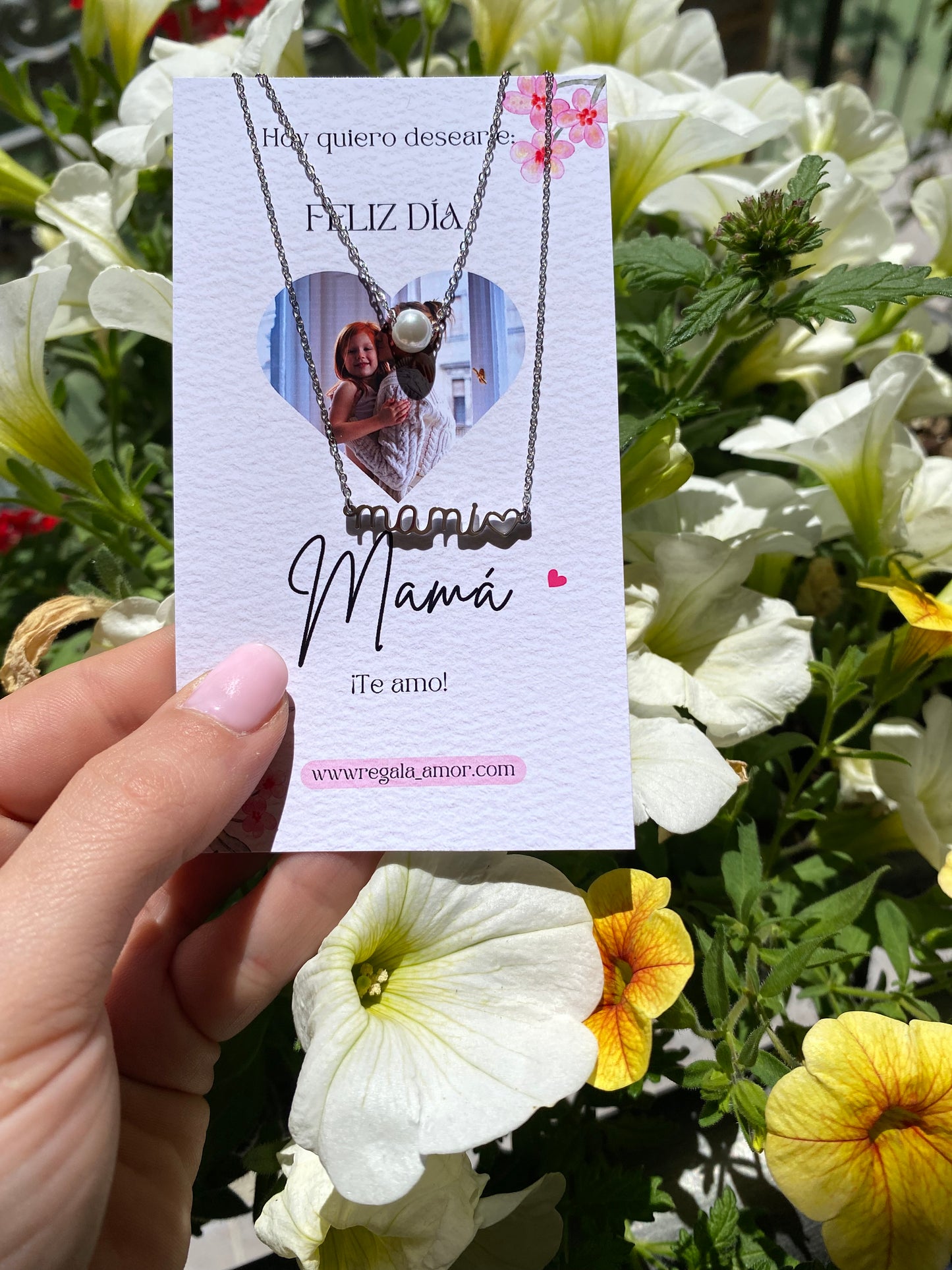 Collar mami con tarjeta personalizada