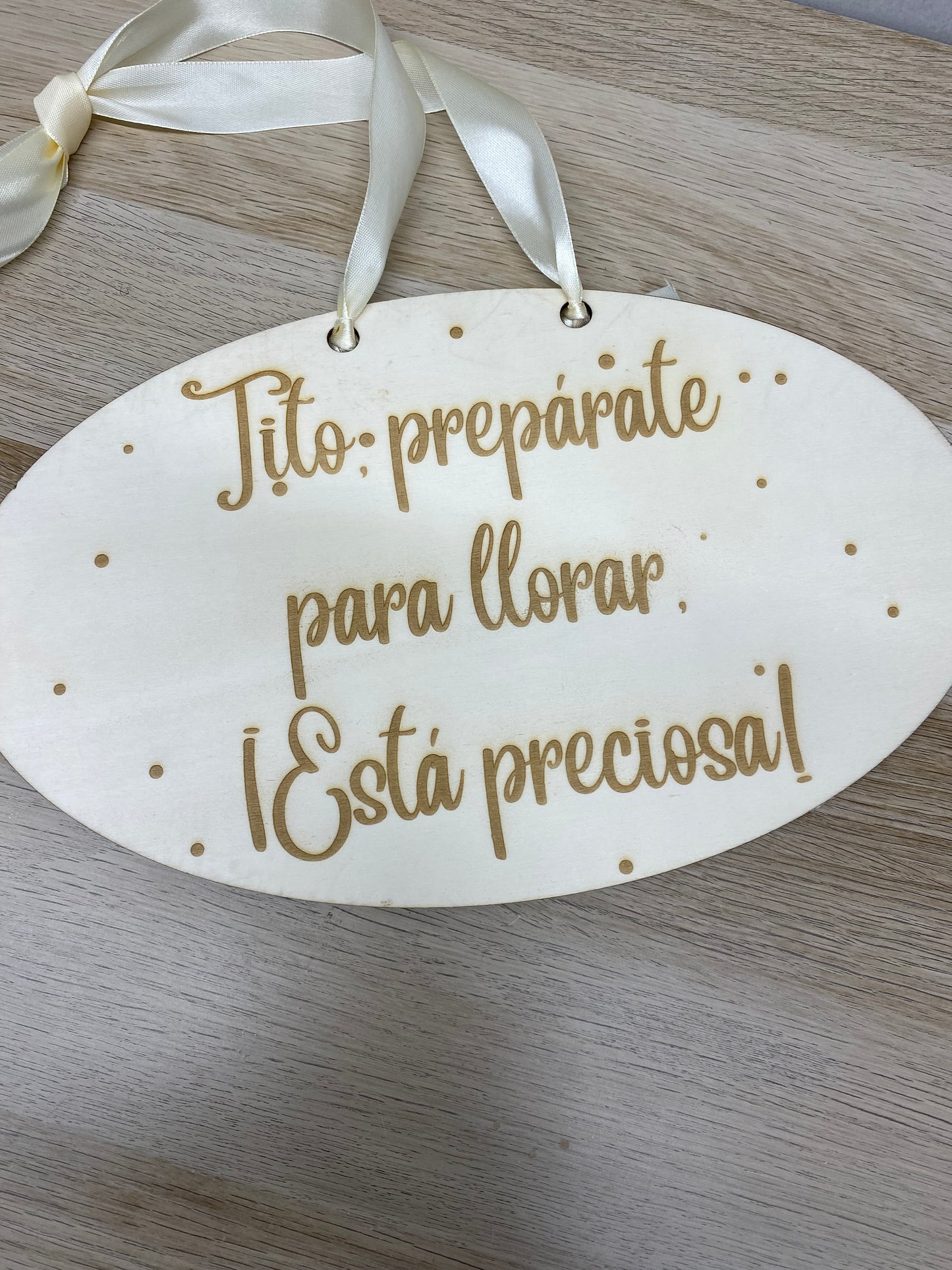 Cartel “Tito, prepárate para llorar” – Cartel personalizado boda