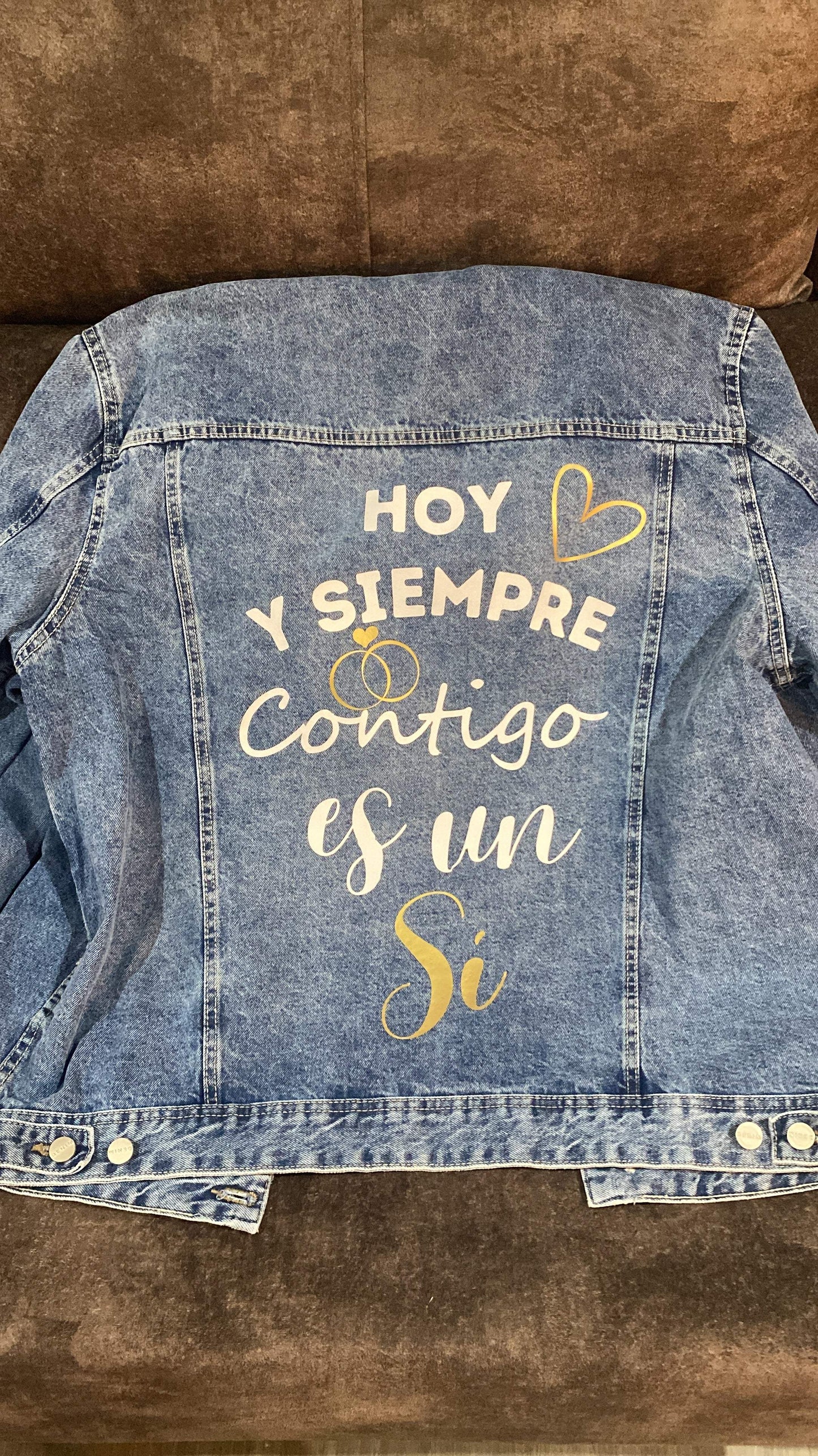Chaqueta personalizadas para novios día de la boda