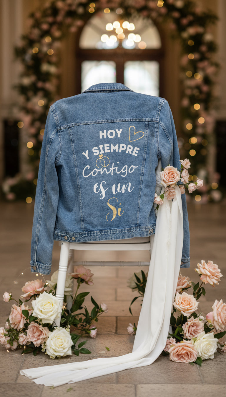 Chaqueta personalizadas para novios día de la boda