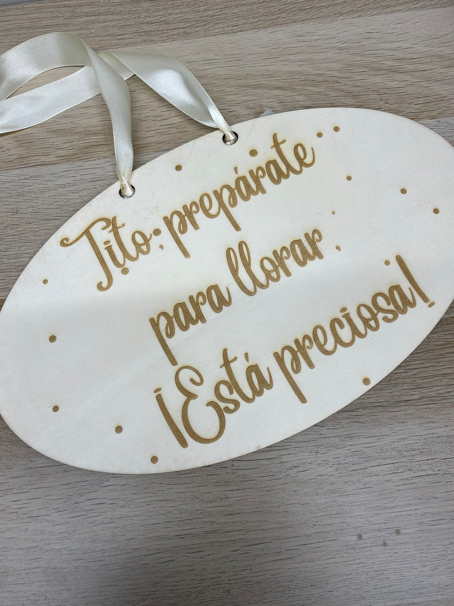 Cartel “Tito, prepárate para llorar” – Cartel personalizado boda
