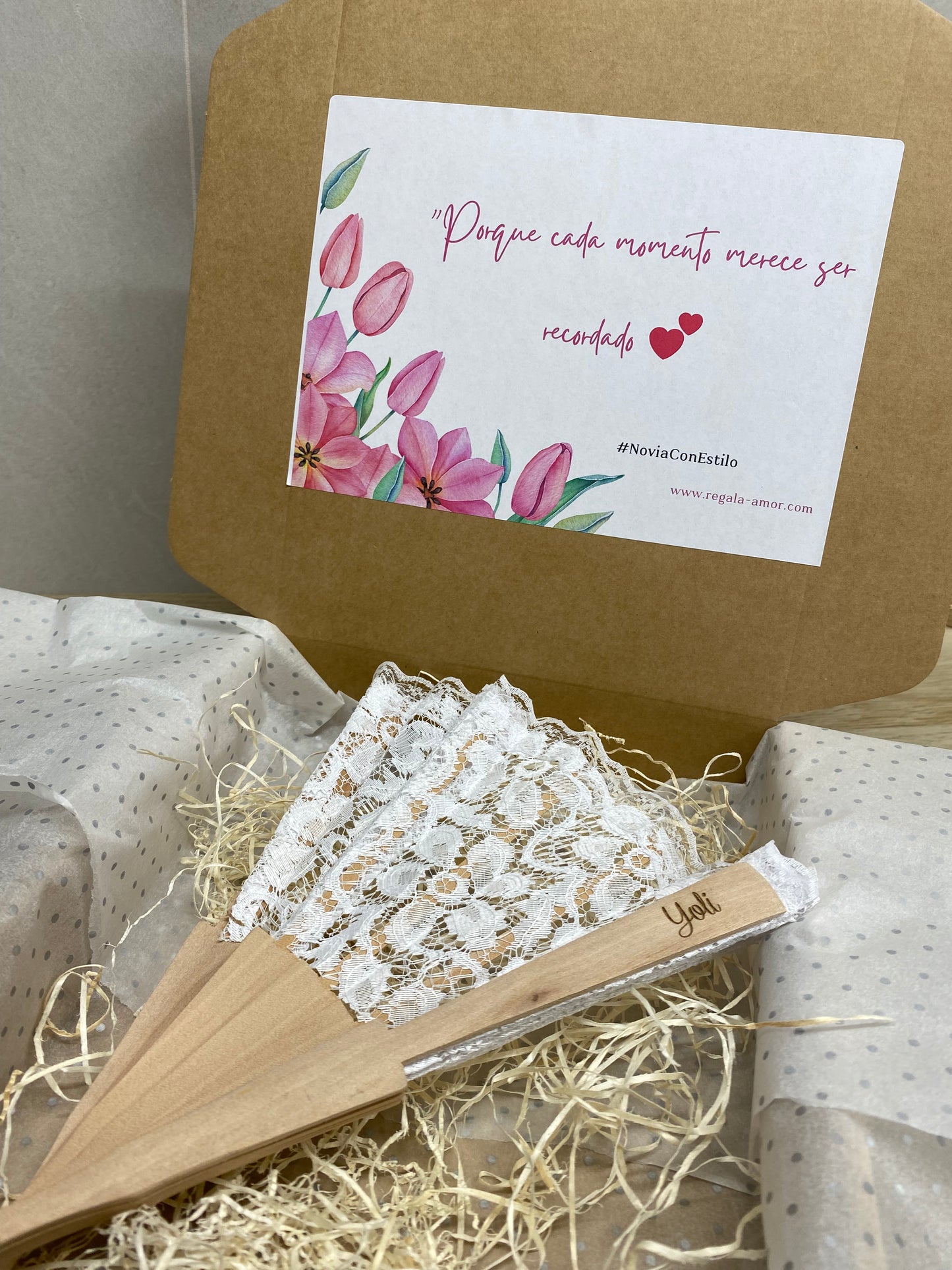 Abanico de Novia Grabado y Personalizado – Detalle elegante para bodas