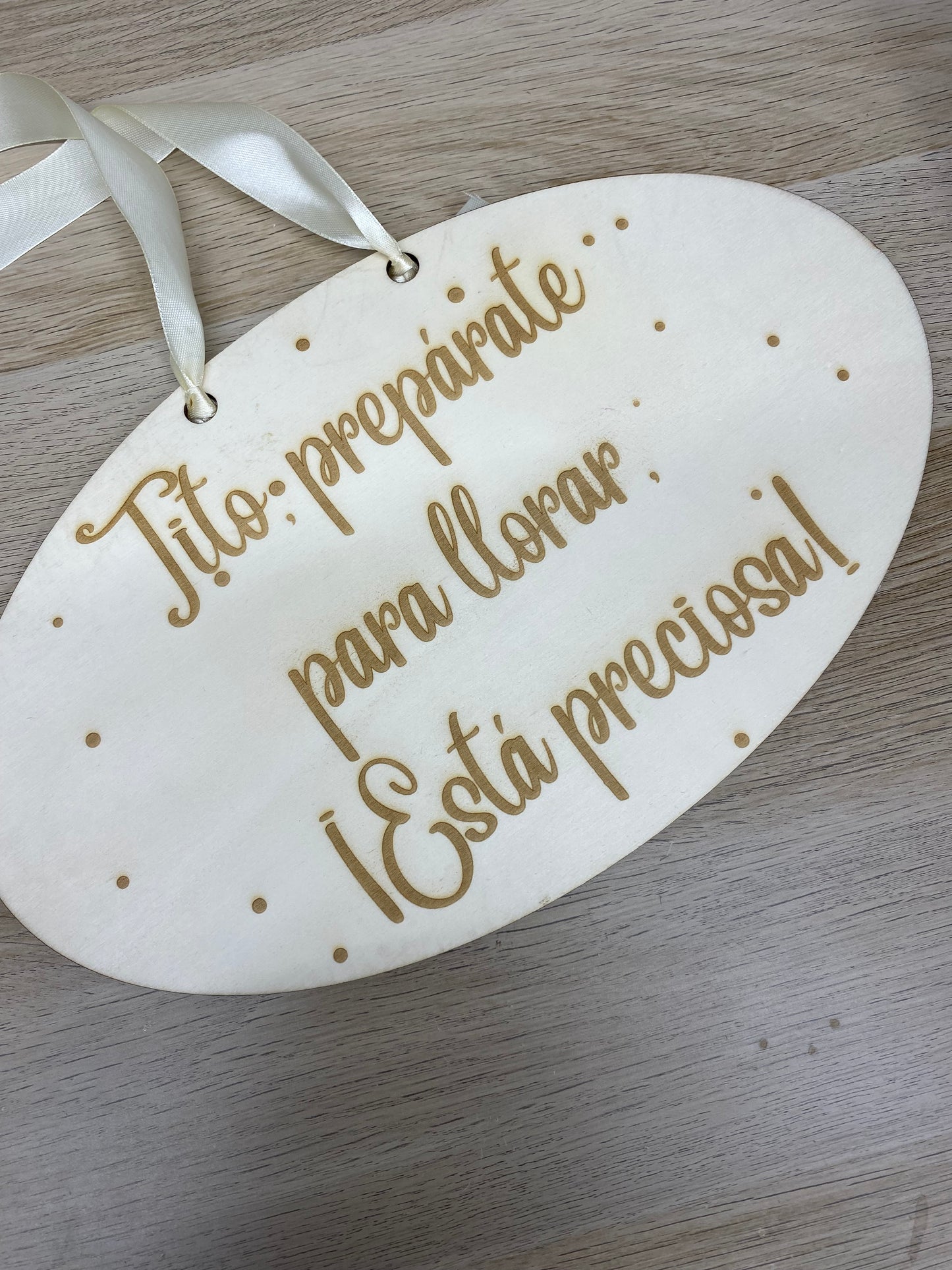Cartel “Tito, prepárate para llorar” – Cartel personalizado boda