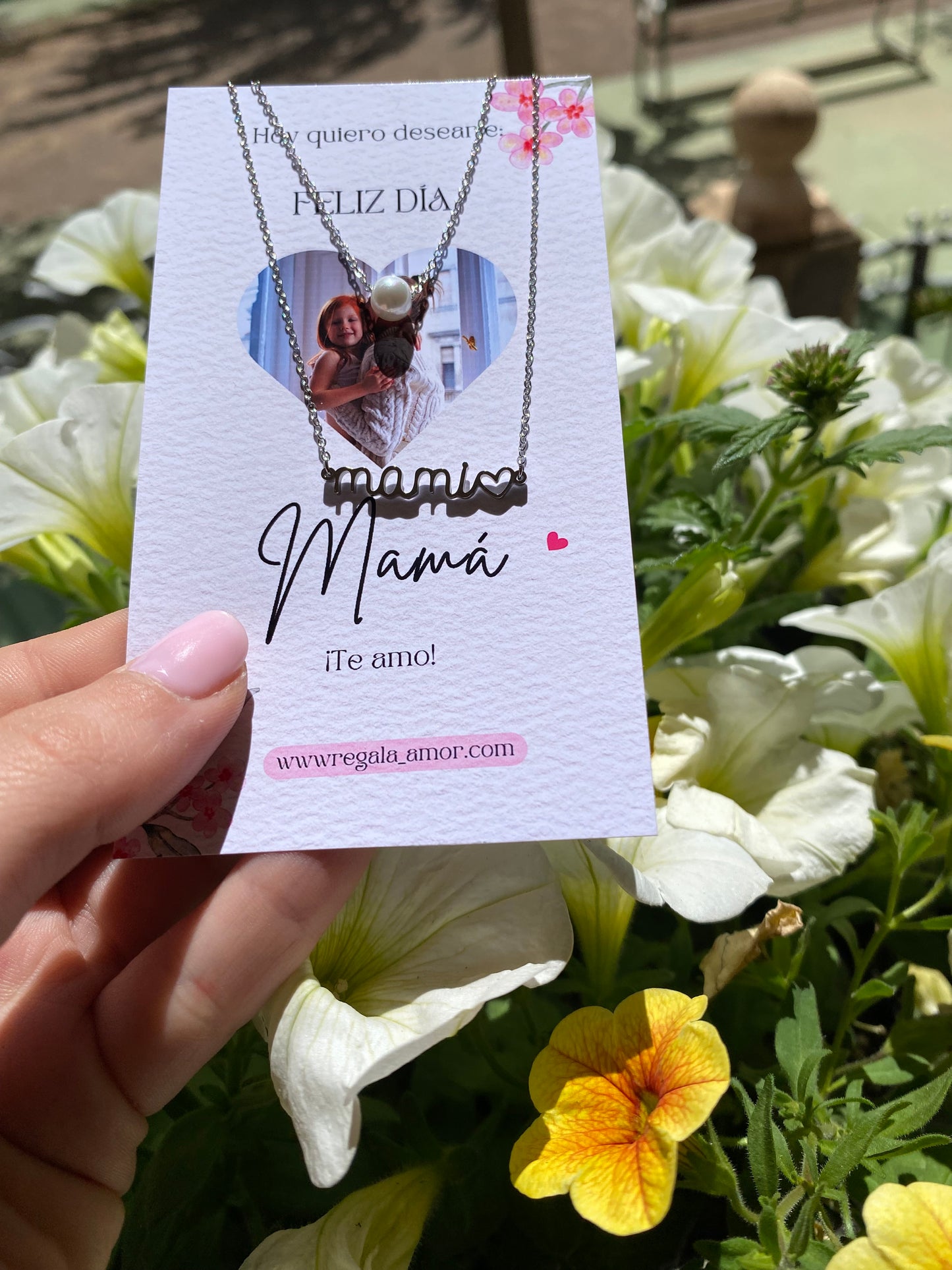 Collar mami con tarjeta personalizada