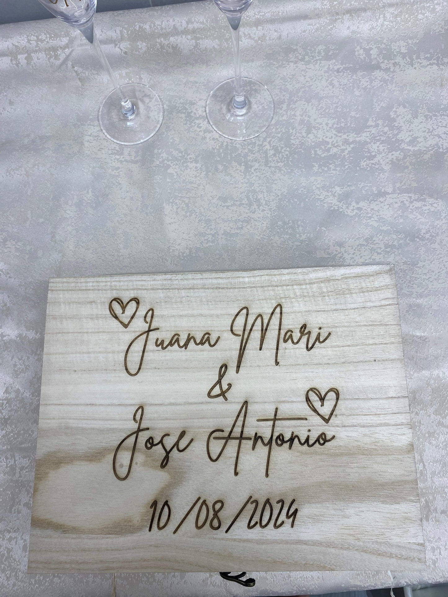 Caja para copas grabada - REGALA AMOR