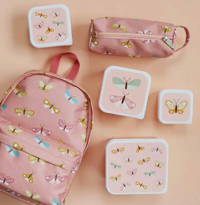 Pack de tupper para almuerzo niños: Mariposas - REGALA AMOR