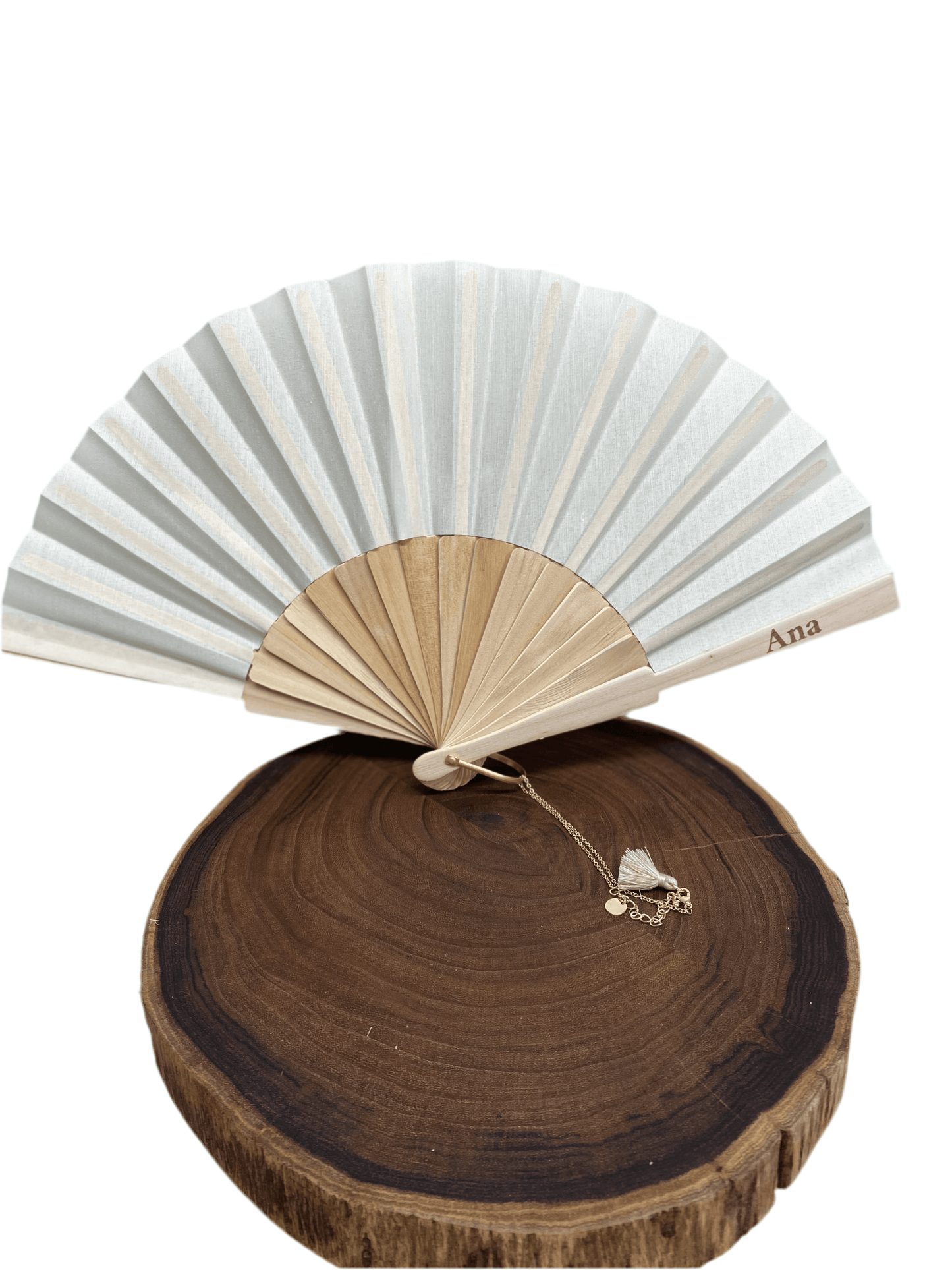 Abanico con nombre y cadena - REGALA AMOR