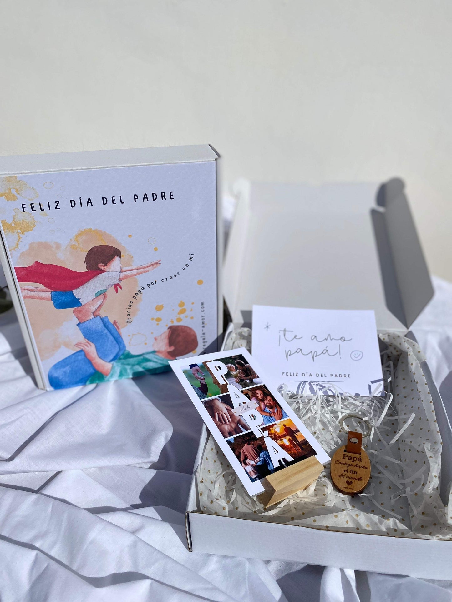 Pack día del padre llavero y collage de foto - REGALA AMOR