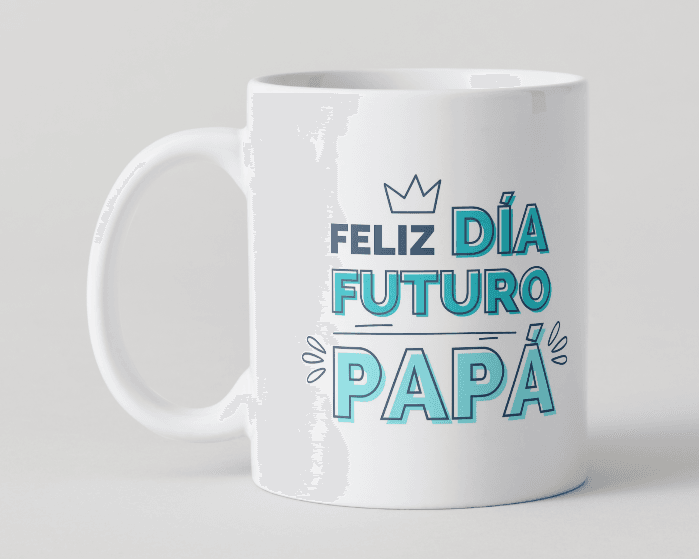 Taza personalizada feliz día futuro PAPA - REGALA AMOR