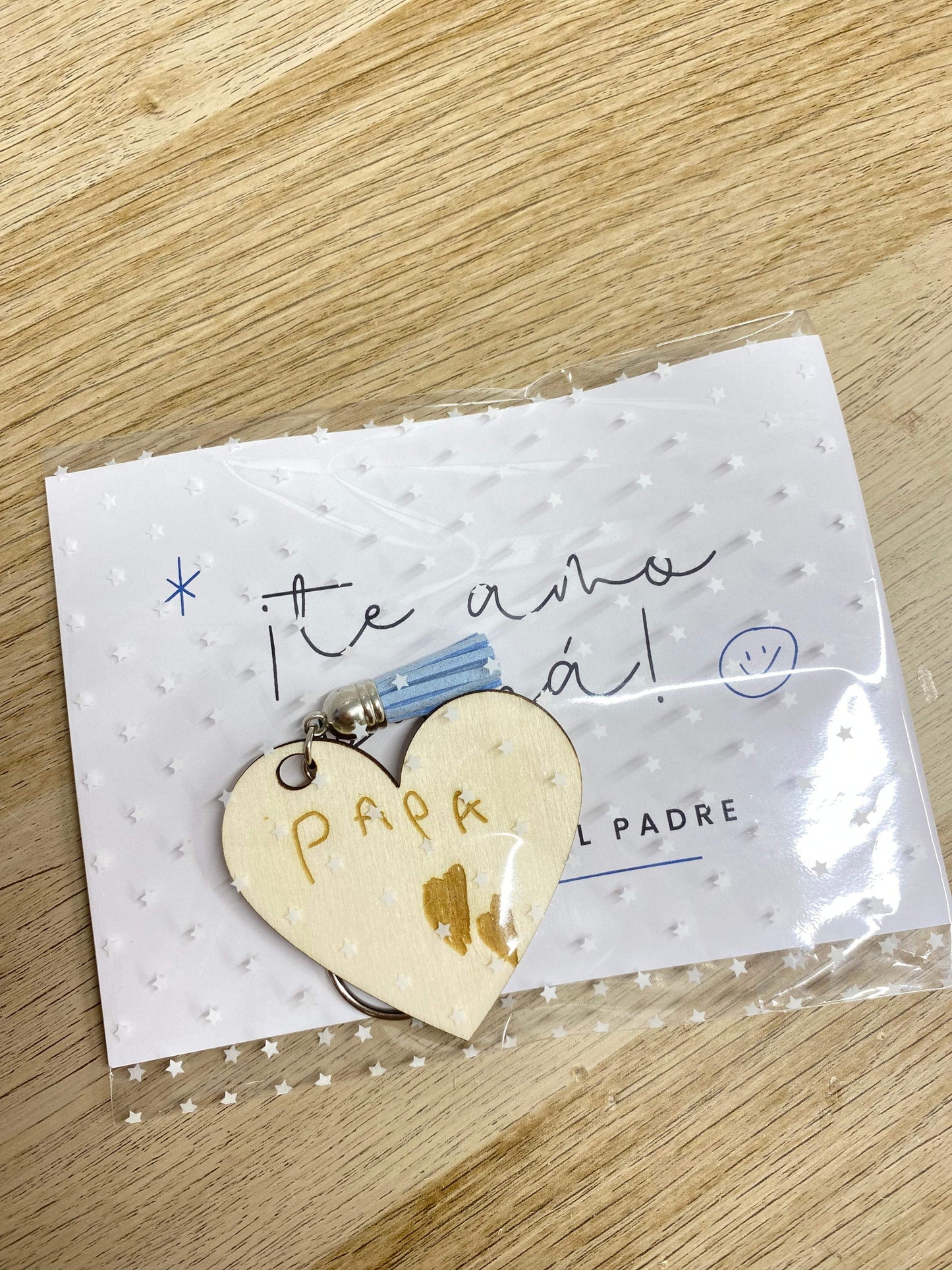 Llavero personalizado con la letra de tu niñ@ día del padre - REGALA AMOR