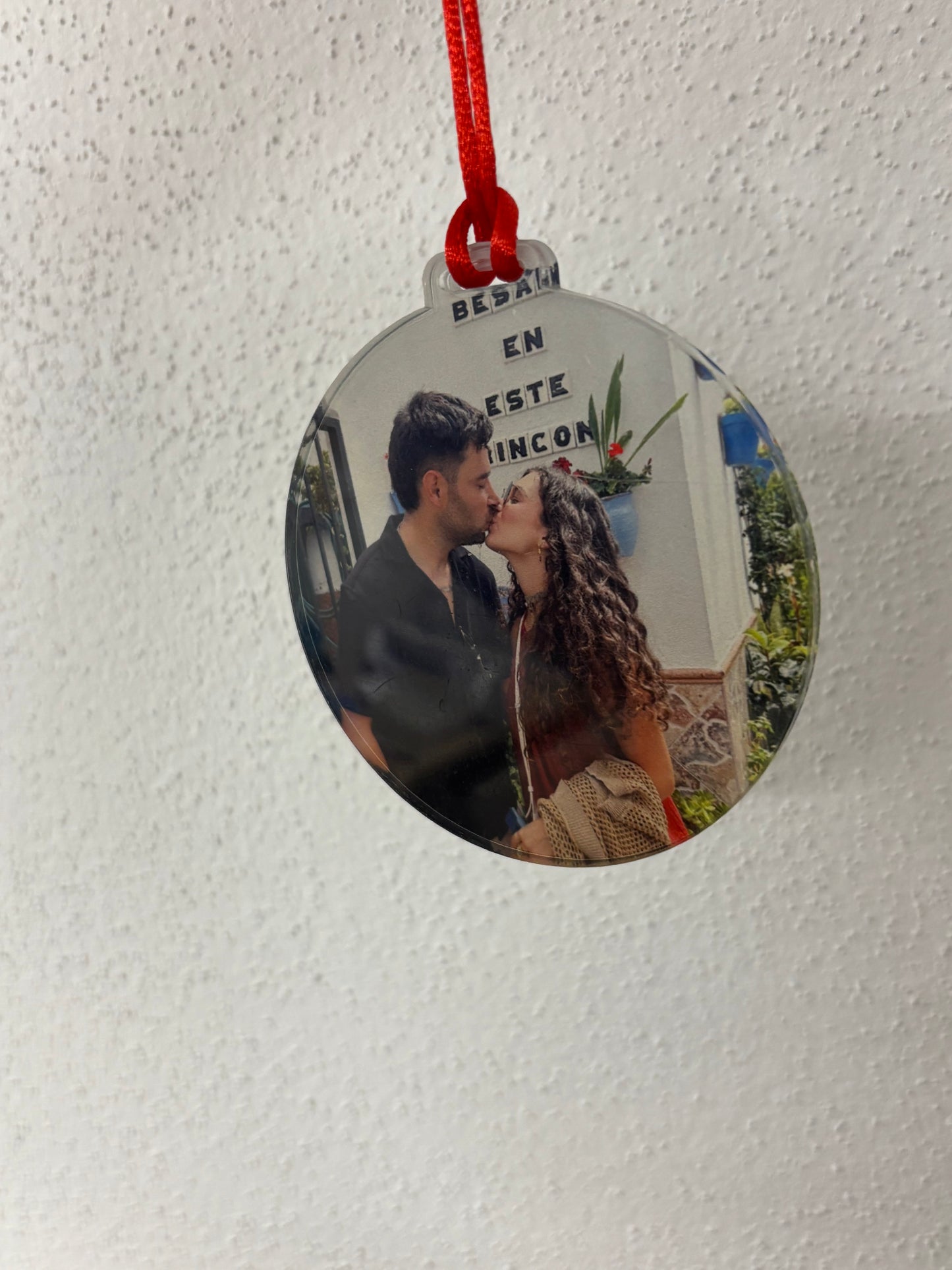 Bola Navidad foto acrílico