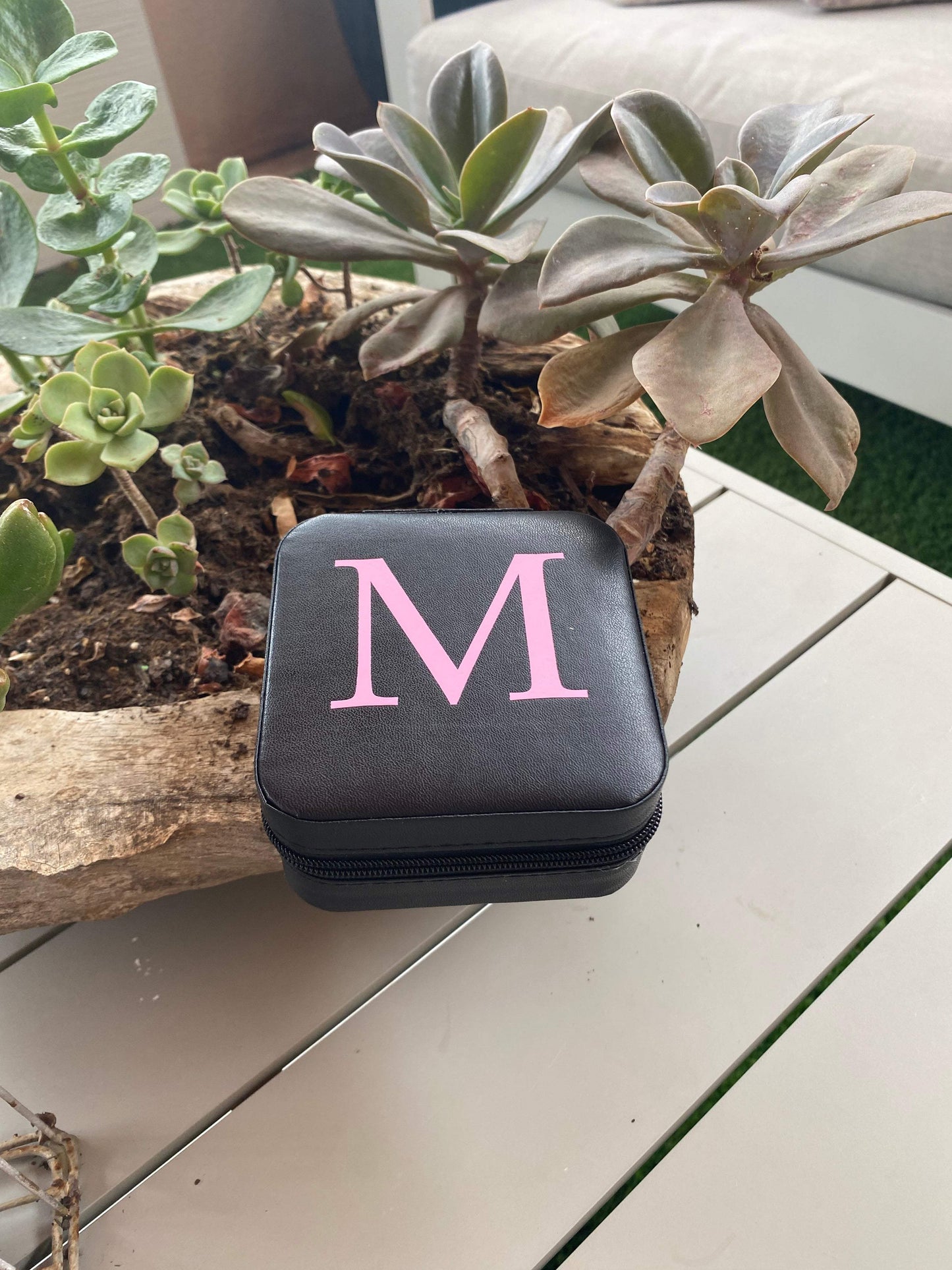 JOYERO DE VIAJE PERSONALIZADO ROSA - REGALA AMOR