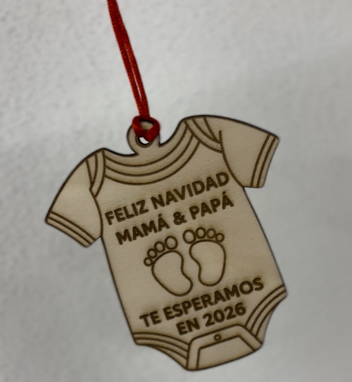 Bola de Navidad body te esperamos