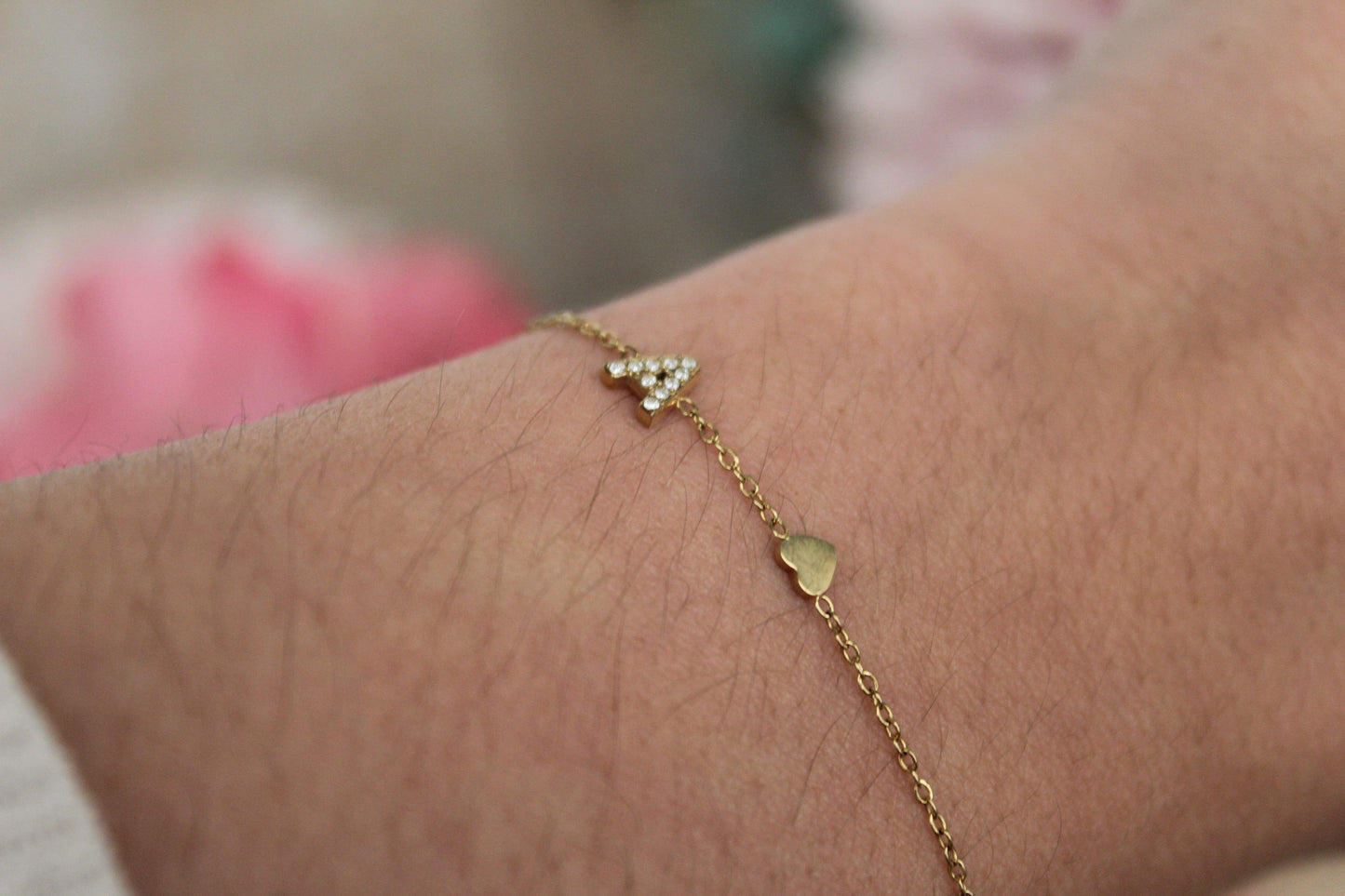 Pulsera inicial brillo - REGALA AMOR