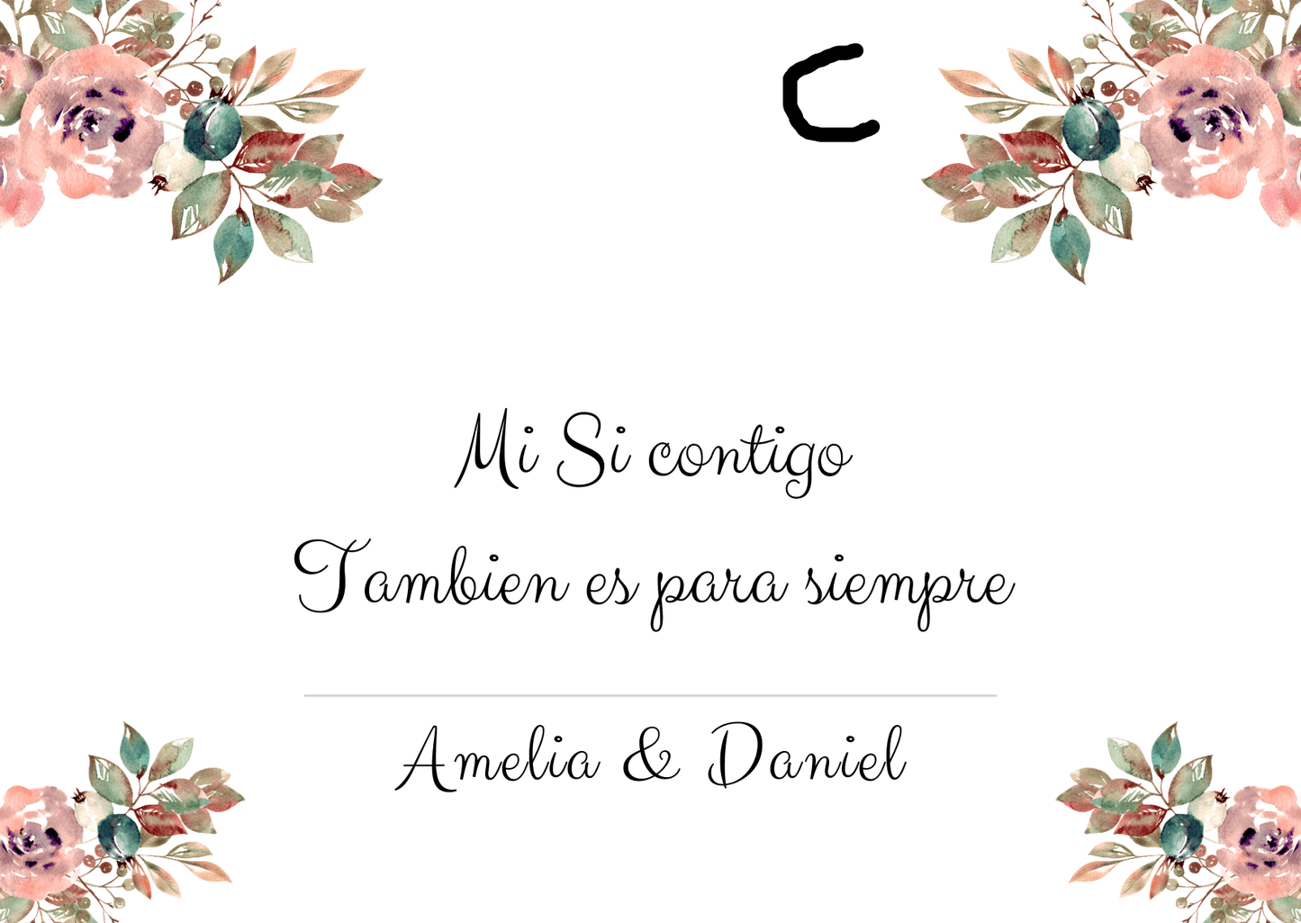 Caja con tarjeta personalizada + Collar con inicial - REGALA AMOR