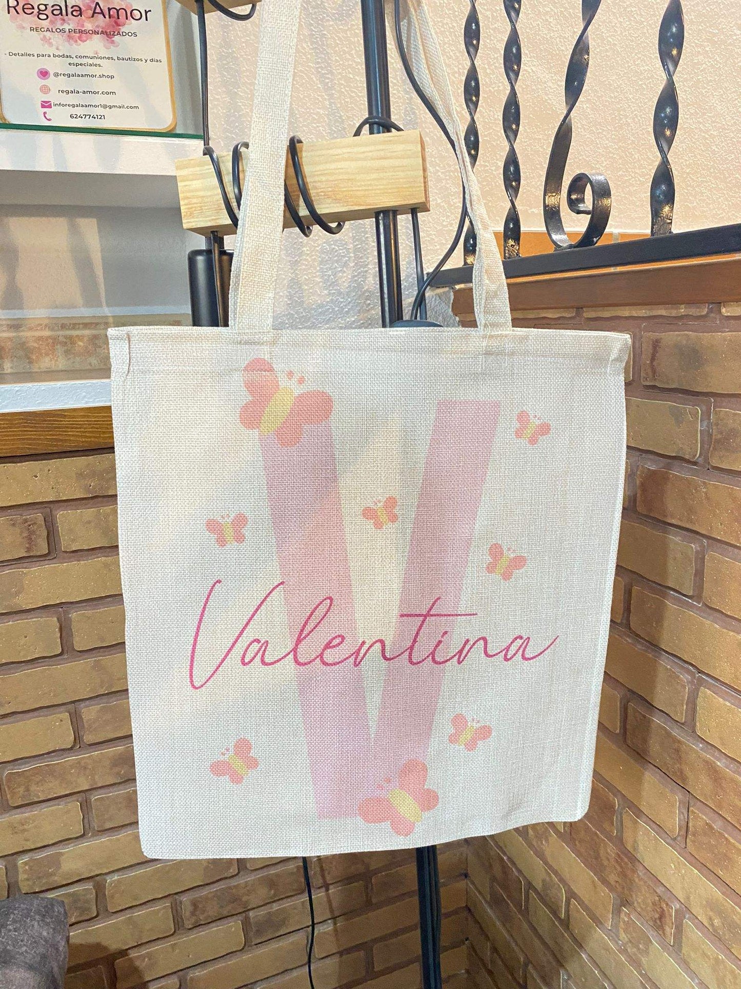 TOTE BAG MARIPOSAS INFANTIL - REGALA AMOR