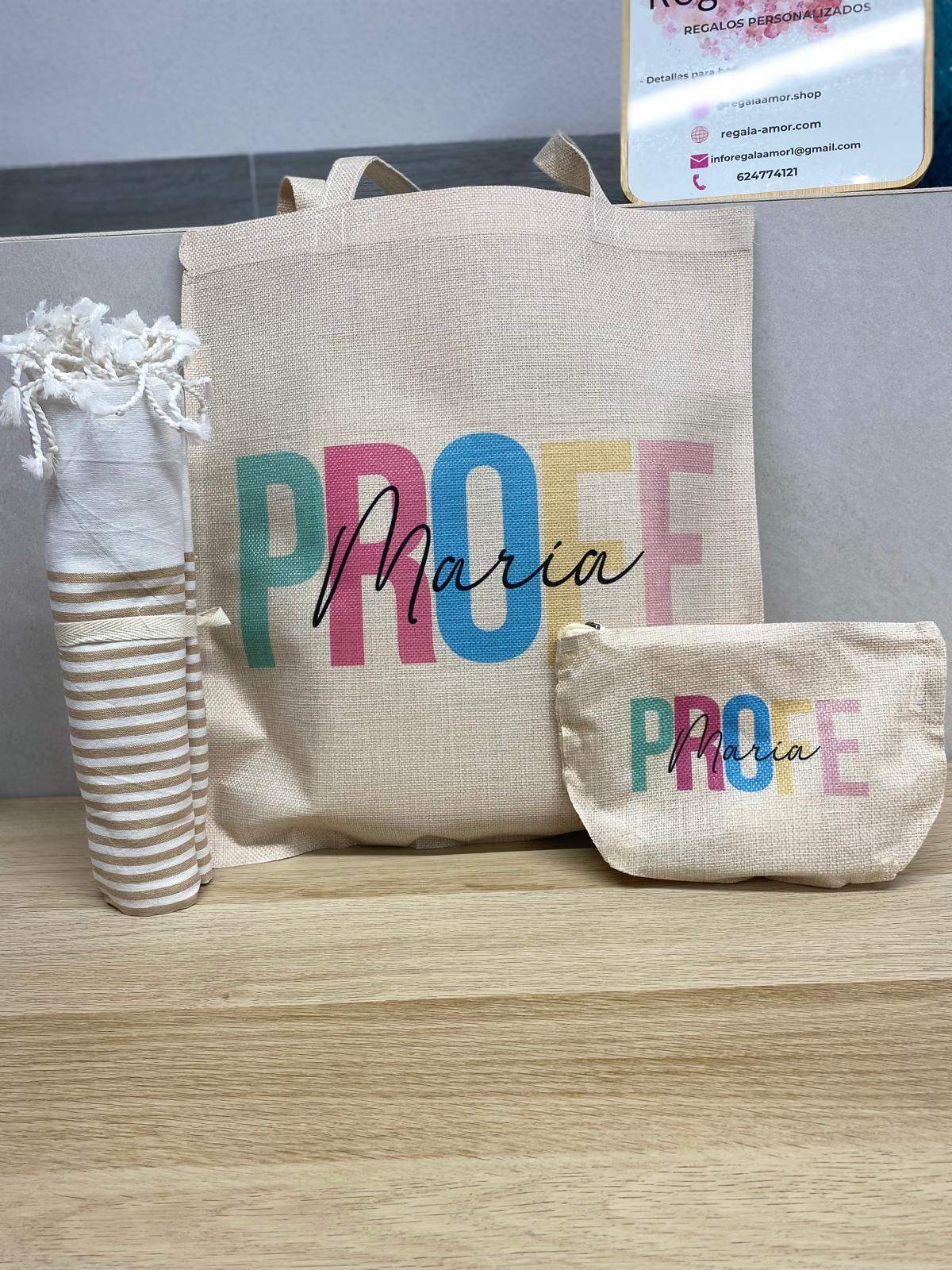 Pack Tote Bag, Monedero y pareo - REGALA AMOR