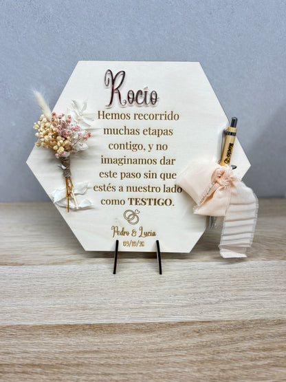 Placa quieres ser mi testigo