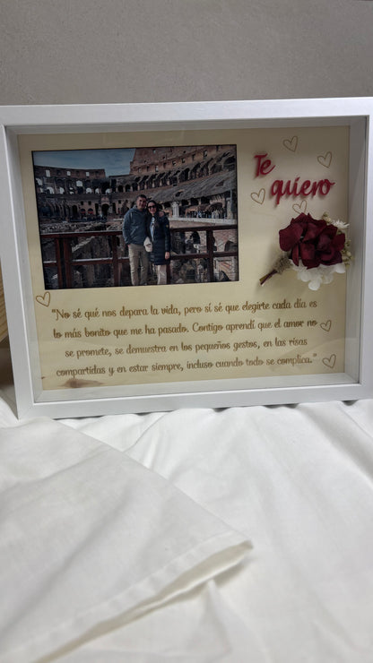 Cuadro madera personalizado te quiero