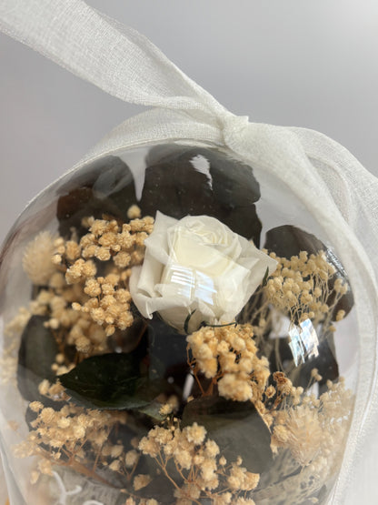 Cúpula Inspirada en tu Ramo de Novia de Flor Preservada   | Recuerdo eterno de boda