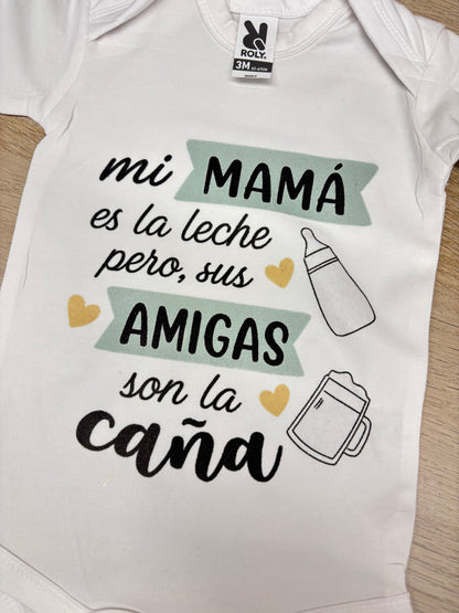 Body “Mi mamá es la leche” – Body personalizado bebé | Regala Amor