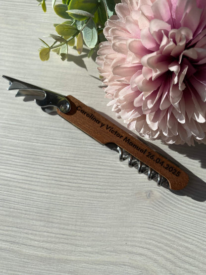 Sacacorchos personalizados regalo para invitados - REGALA AMOR