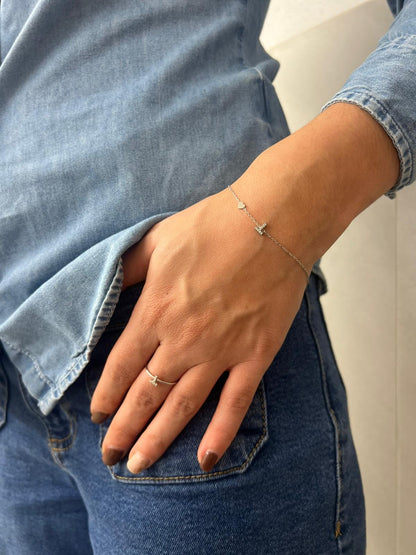 Pulsera inicial brillo