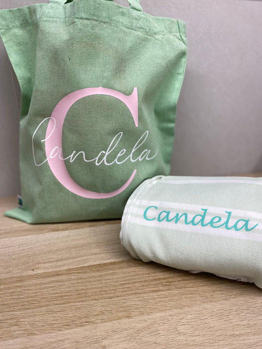 Pack tote Bag y toalla personalizada