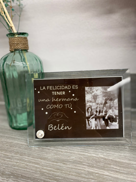 Cuadro cristal personalizado