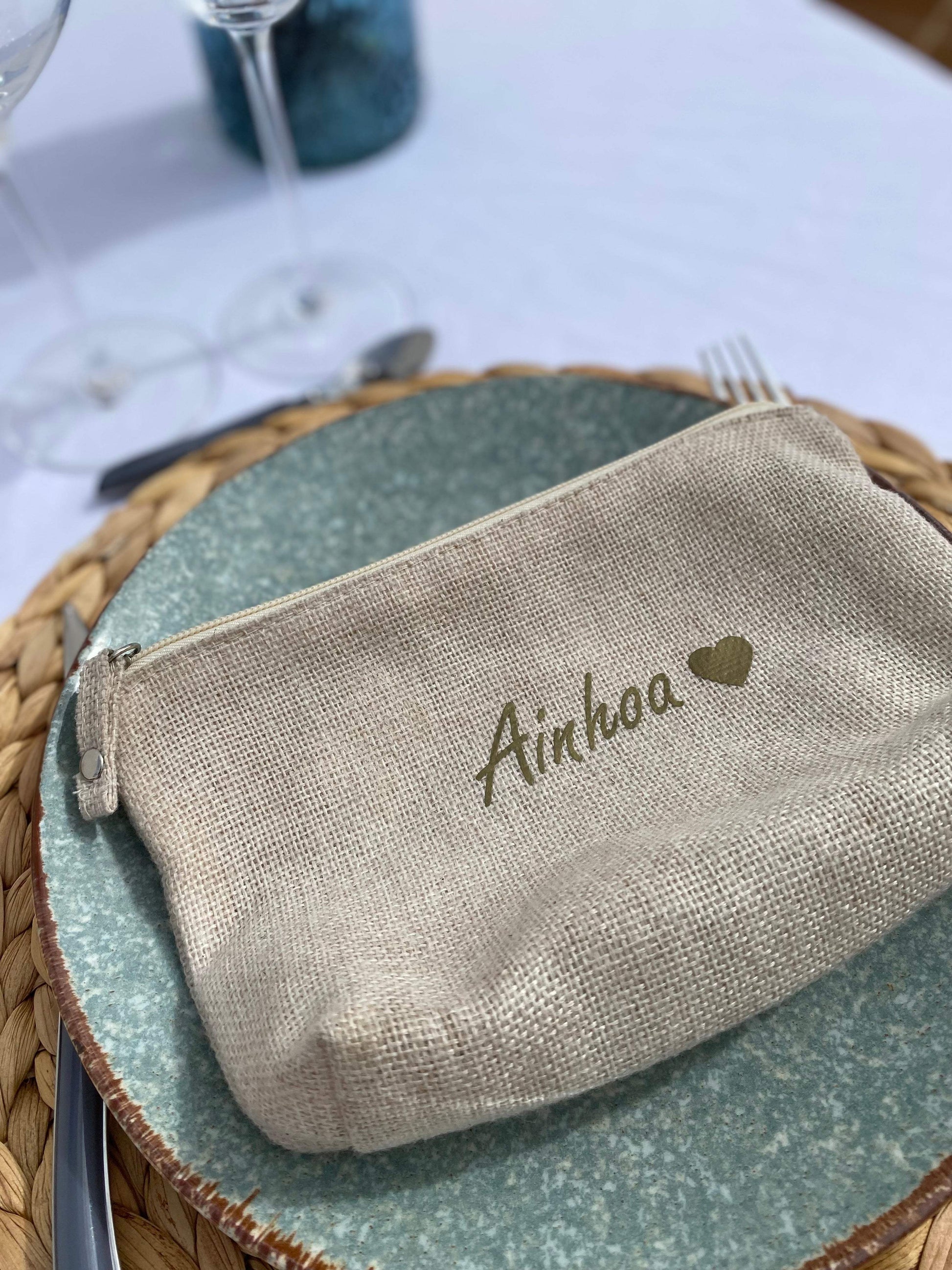 Neceser nombre invitado de boda, comunión y bautizo - REGALA AMOR