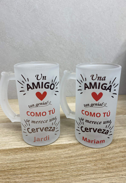 Jarras de cerveza amigo - REGALA AMOR