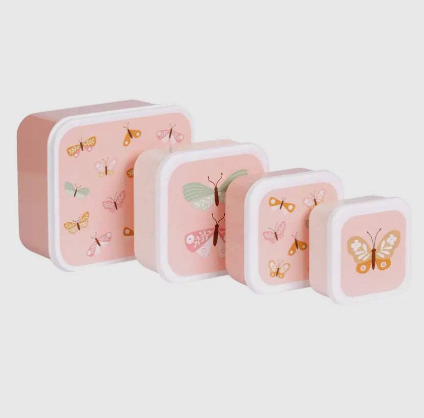 Pack de tupper para almuerzo niños: Mariposas - REGALA AMOR