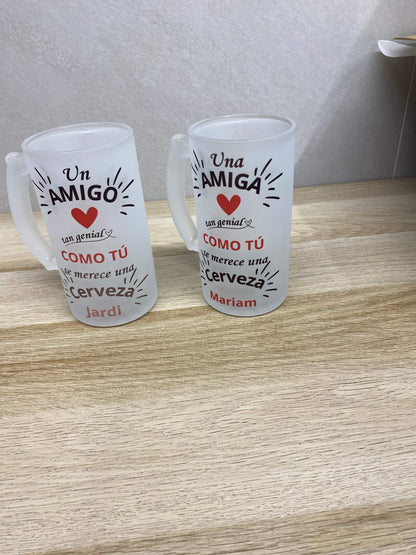 Jarras de cerveza amigo - REGALA AMOR