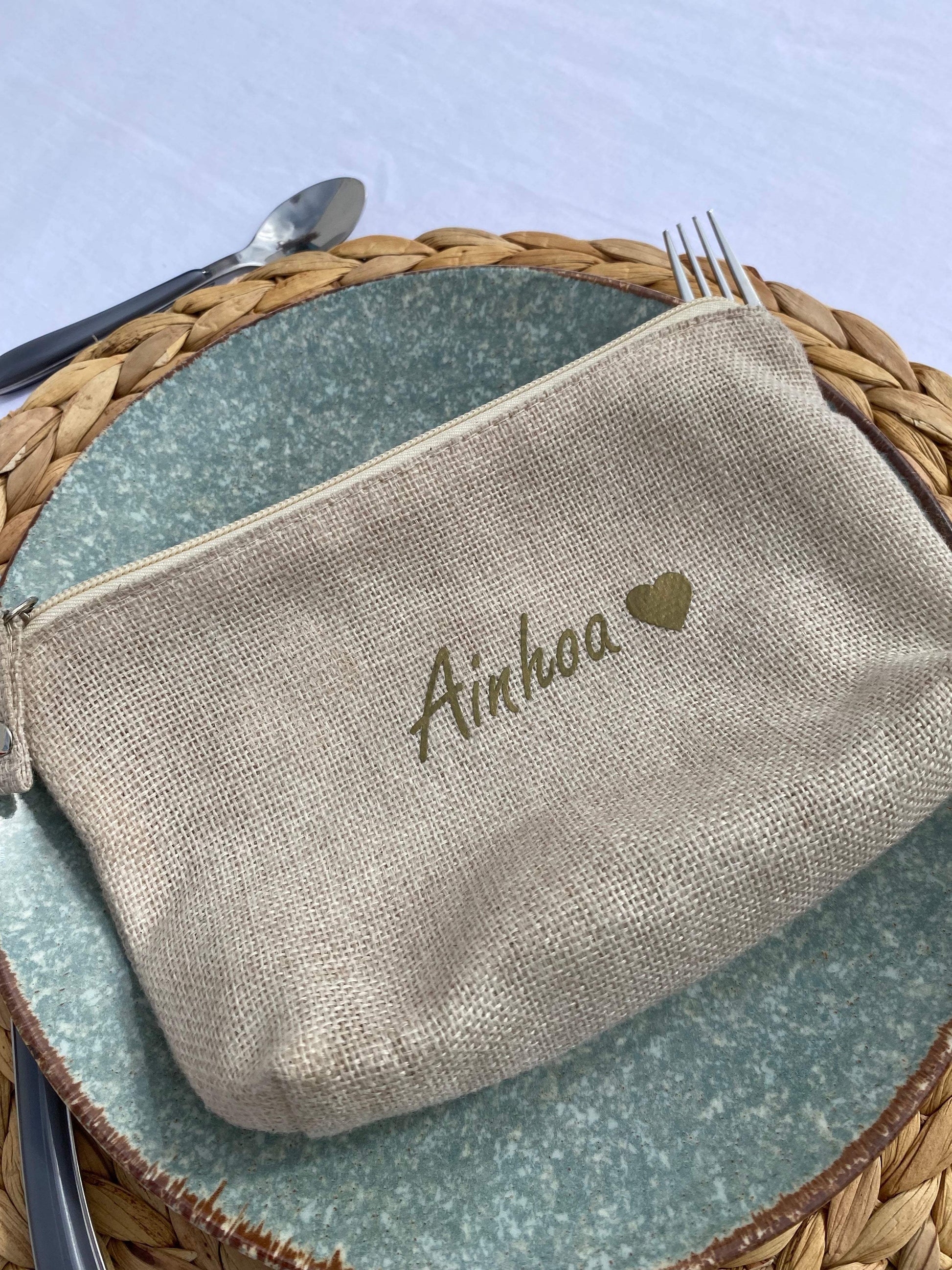 Neceser nombre invitado de boda, comunión y bautizo - REGALA AMOR