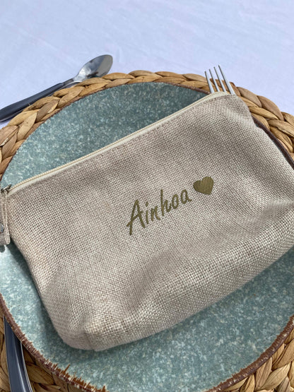 Neceser nombre invitado de boda, comunión y bautizo - REGALA AMOR