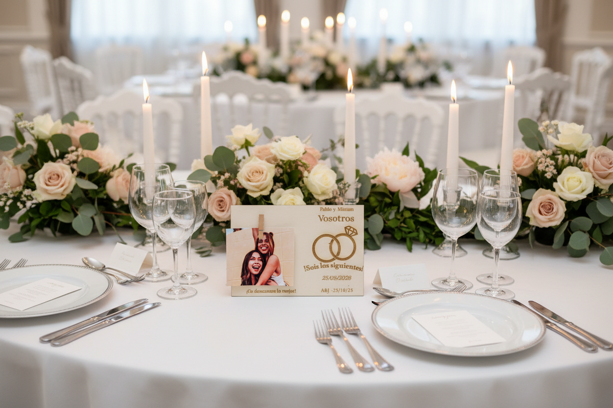 Placa “Sois los siguientes” con Foto Personalizada | Regalo Boda Original
