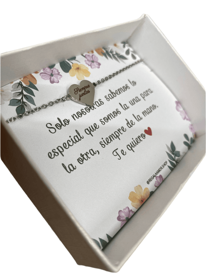 Pulsera personalizada con dedicatoria - REGALA AMOR