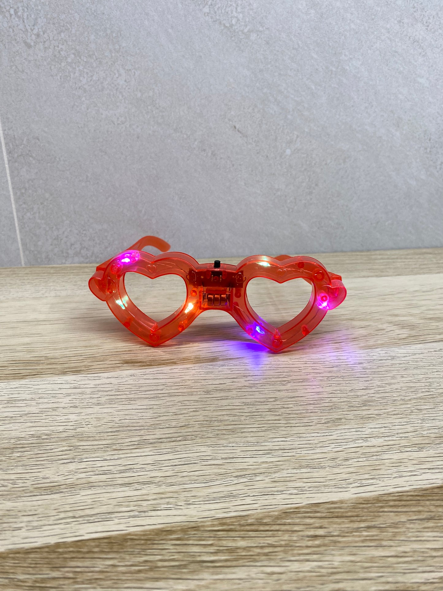 Gafas led corazon