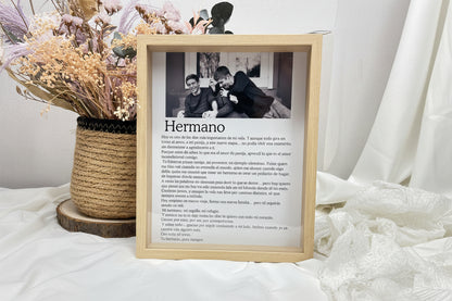 Cuadro hermano personalizado
