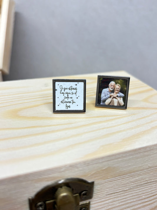 Gemelos con foto personalizados