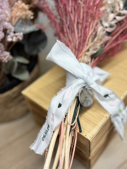 Cinta de ramo bordada personalizada
