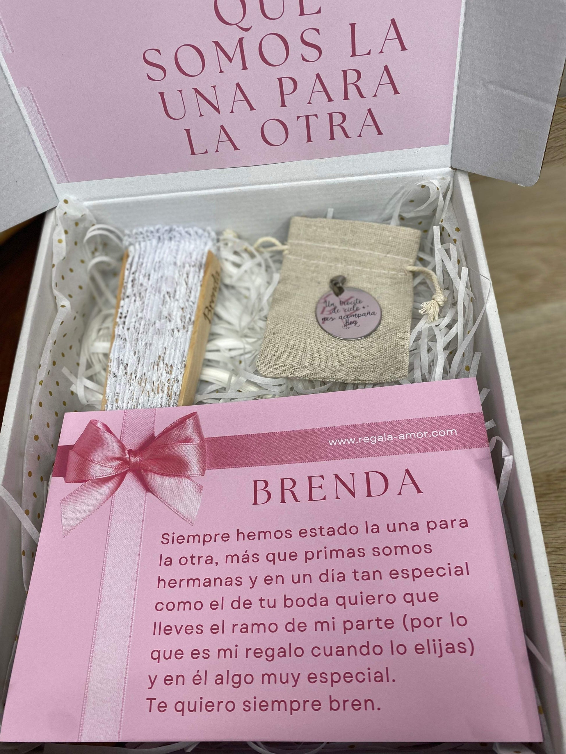 Caja personalizada novia - REGALA AMOR