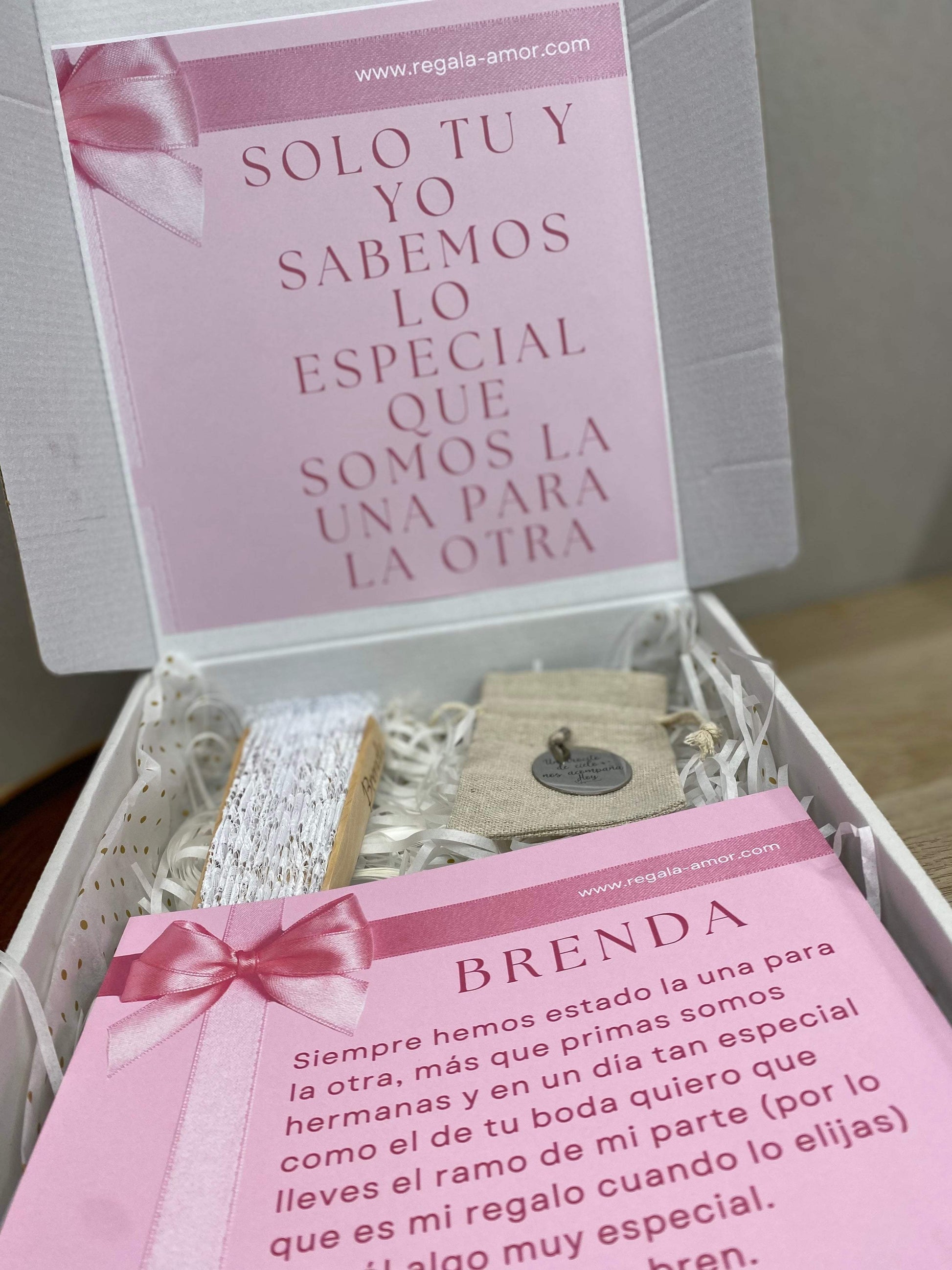Caja personalizada novia - REGALA AMOR