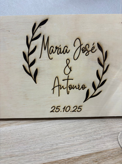 Copas de Novios Personalizadas + Caja “Novios”