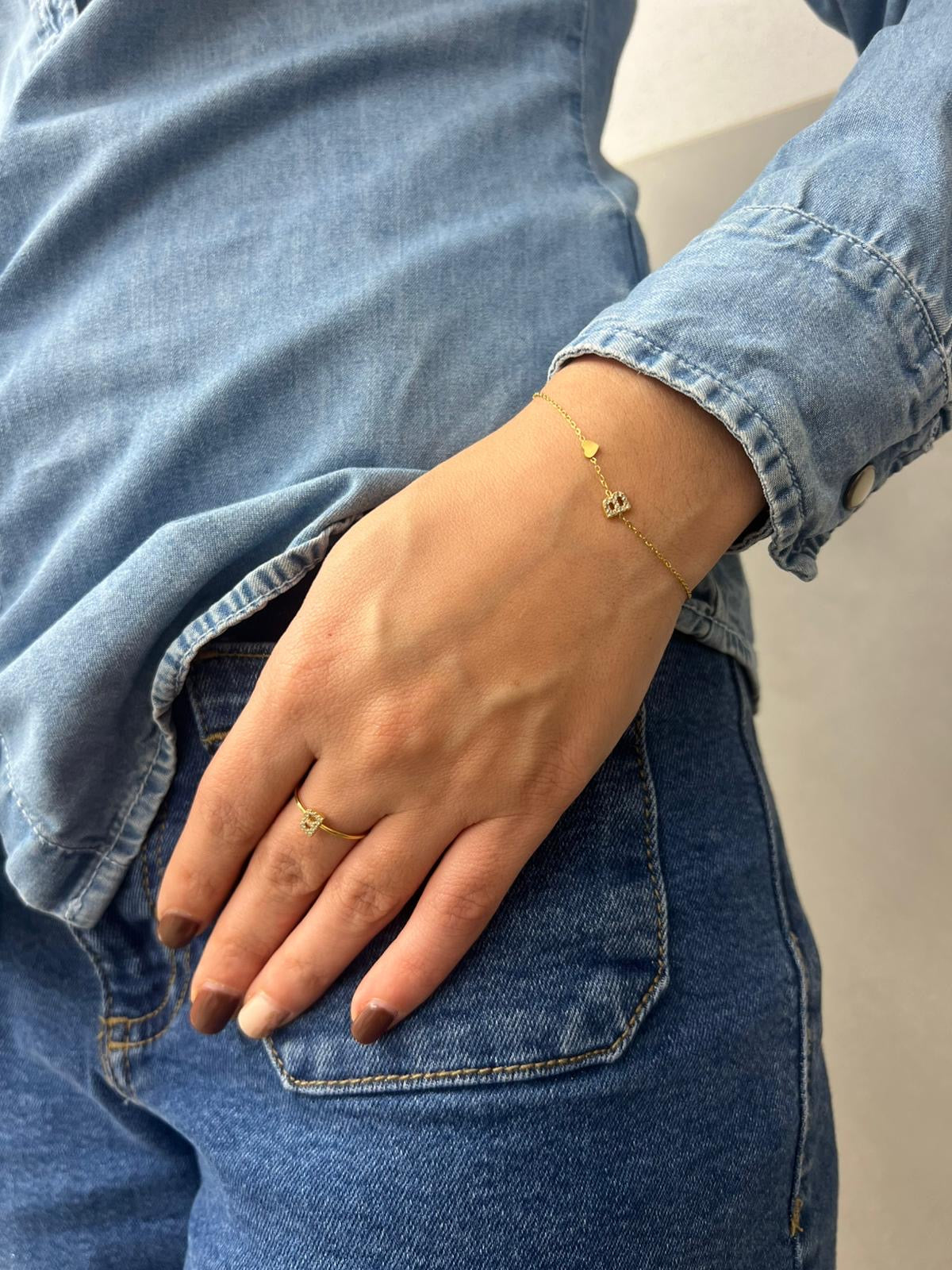 Pulsera inicial brillo