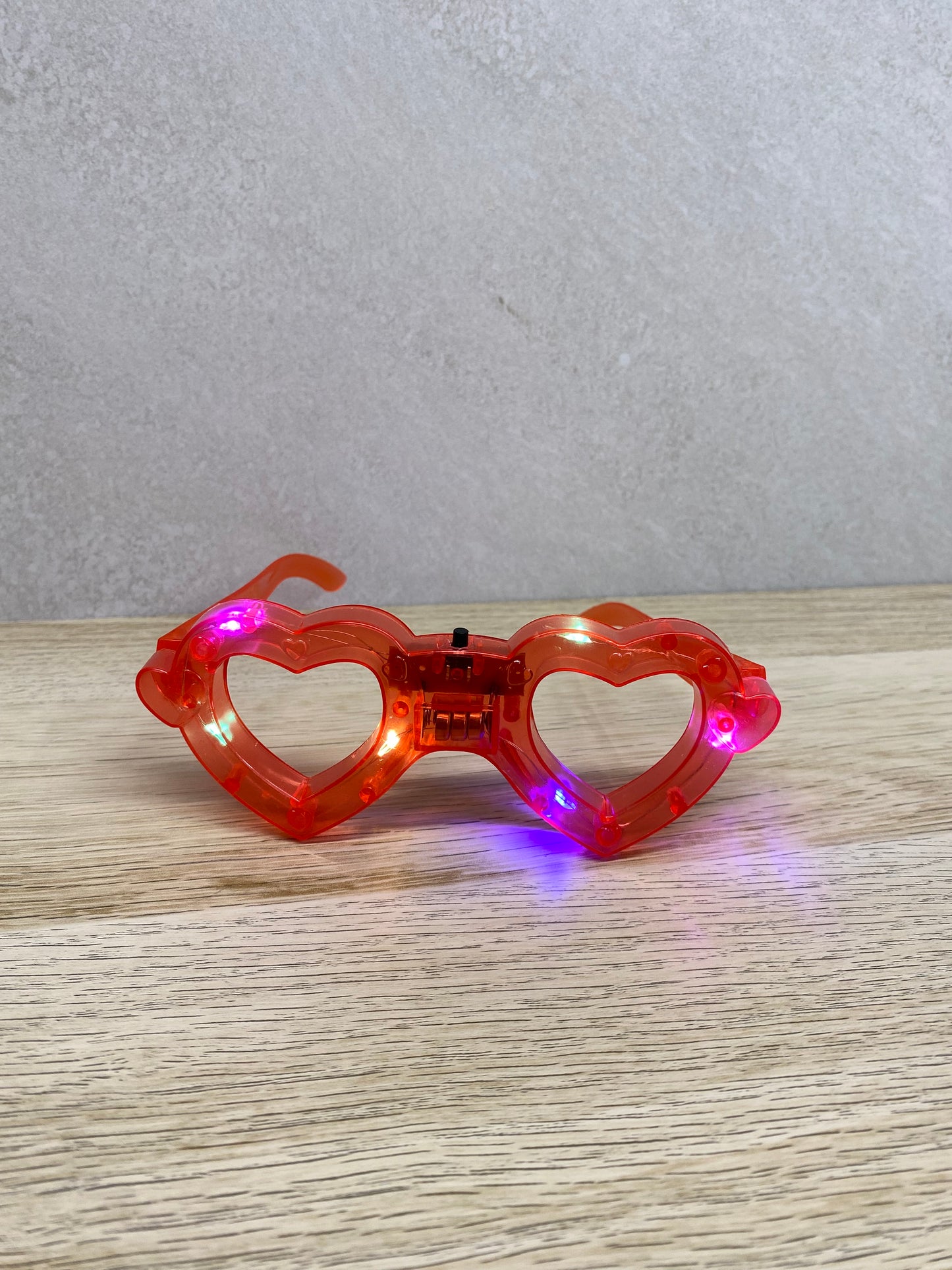 Gafas led corazon